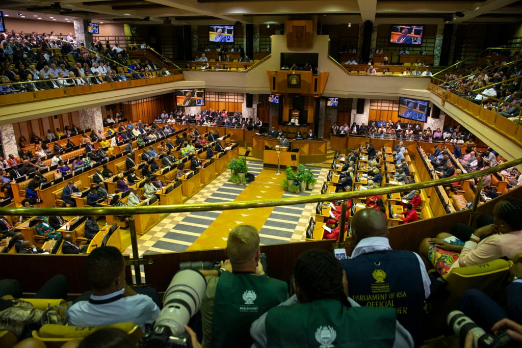 February 26 2020 Budget Media Briefing Parliament, Cape Town. Photo By David Harrison